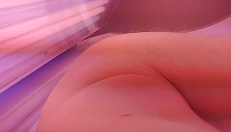 showing off my body in a solarium