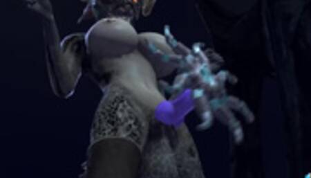 Argonian Futa vs Unusual Stone (with sound) Skyrim 3d animation hentai anime blowjob cum in mouth