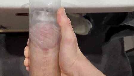 Fleshlight fun with big teen cock