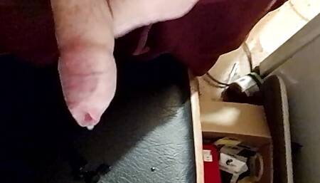 Trying to cure my horniness with a quick wank