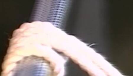 Young beauty moans while teased with whipping by stud