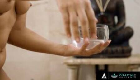 NURU MASSAGE - Impressed Adriana Maya By Her Client's Big Cock Wants Her Wet Pussy Destroyed