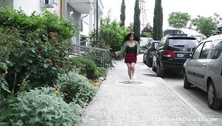 Dainty Sofi Li at blowjob sex