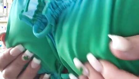 Teal bikini