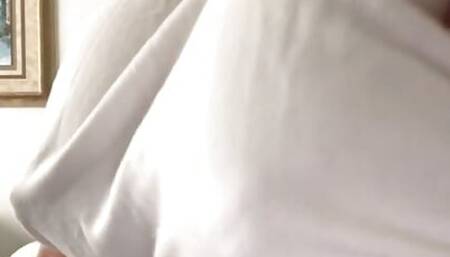See through white tank top