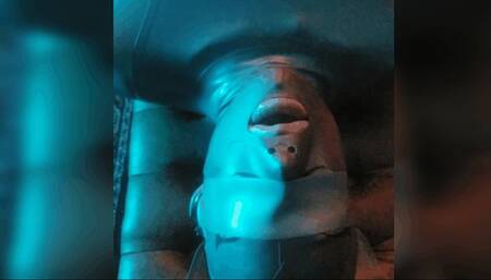 Shocking my rubber slave