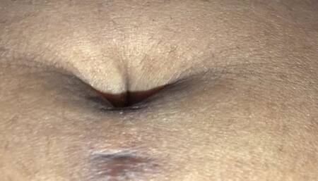 Teeny Enjoys View of Giantess's Belly Button POV