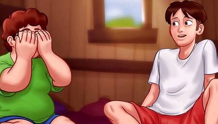 Summertime saga - Johannes and Erik watched Iwanka ...Iwanka gave Johannes a blow job on camera