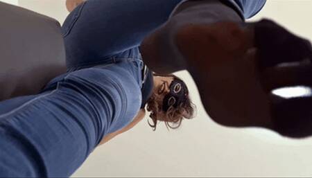 Smothered under my nylon feet