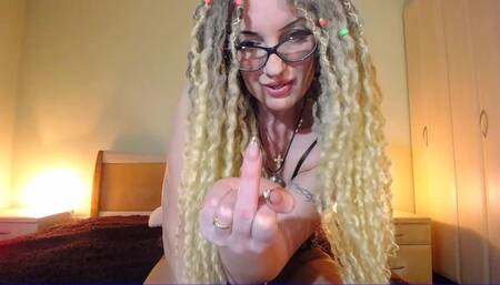 Loser himiliation jerk for my middle finger