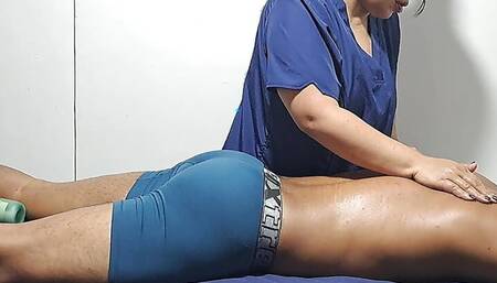 A relaxing massage for this sexy guy, he makes me so horny