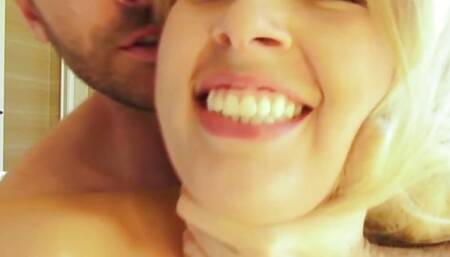 Amateur assholegaping babe fucked by BWC dude at home