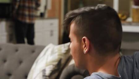 Ryan Bailey Kicks Out His Dad So He Can Be Alone & Be Naughty With His New Stepbro Troye Dean - Men