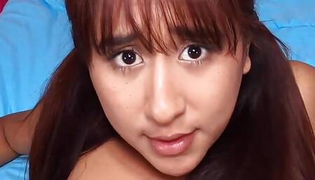 Bigass and smallboobs stepdaughter fucked in closeup POV