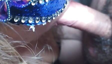 Awesome blowjob from a hot blonde MILF slutty MILF