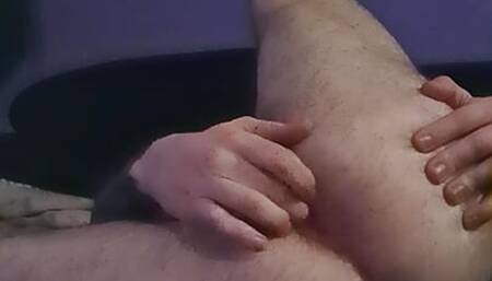 Hairy ass playing