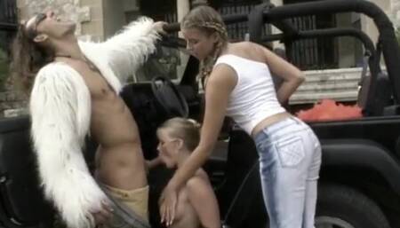 Sophie Evans And Claudia Jamsson In Stockings Sex Lucia Blow