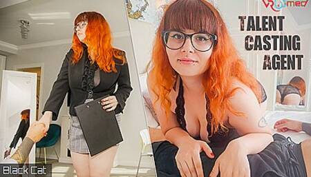 Talent Casting Agent - Chubby Thicc Amateur In Lingerie - Black Cat