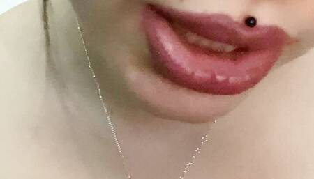 POV asmr licking and big tits