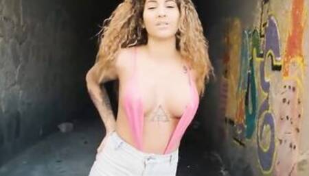 MAMACITAZ - (Venus Afrodita, Miguel Zayas) - Risky Outside Sex With Exotic Ebony babe Full Film