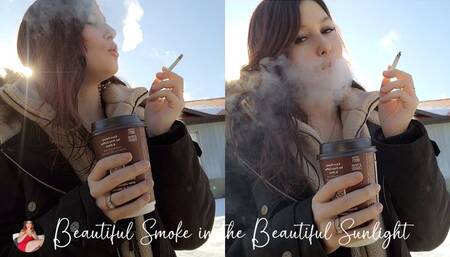 Beautiful Smoke in the Beautiful Sunlight - first cig of the day