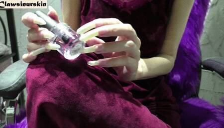 watch me polish my nails and admire with me