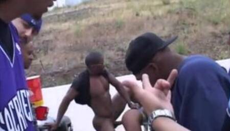 Ebony party sluts drilled as others watch