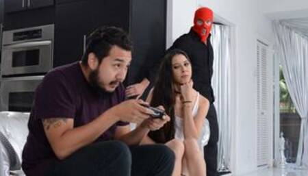 Long-haired skinny girlfriend Victoria Vargaz cheats on her boyfriend