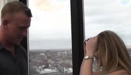 LUKE HARDY - Classy Filth fuck in front of the window for all the city to see