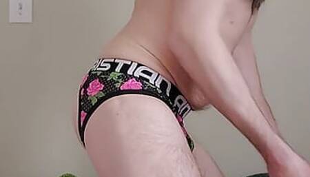 Stonks Riding a Dildo in a Jock