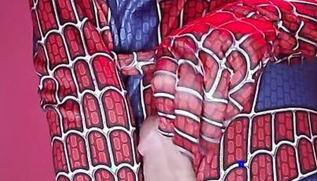 Spiderman relaxing