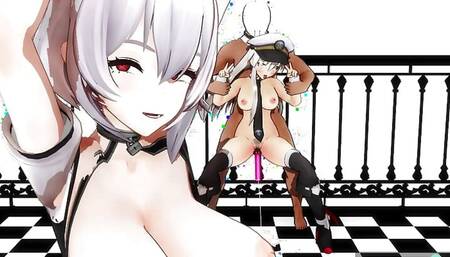 mmd r18 Sirius Azur Lane sex toy bitch 3d hentai