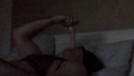 Sissy slut self fuck Dildo Facefuck