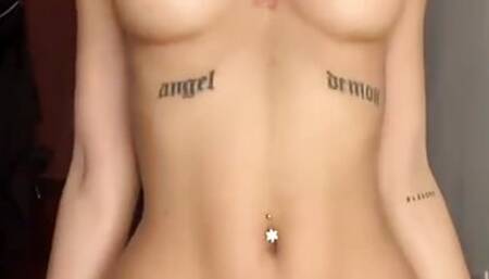 Latina Teen passionately rides her dildo until she cums hard!