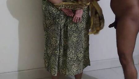 Saudi Arabian BBW Hot Maid going home after work when owner came & Roughly fucked her - Big Boobs & Ass (Cum Inside ass)