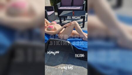 Outdoor bikini sex