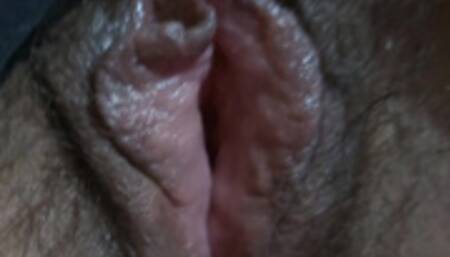 58 year old spies on her and enjoys her hairy pussy, gets turned on and mas