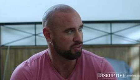 Inked hairy jock Michael Romans big dick takes care of stepson Dylan Hayes