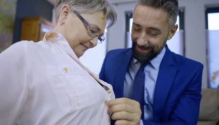 Aesthetic old lady Petra A fucked by a horny young man