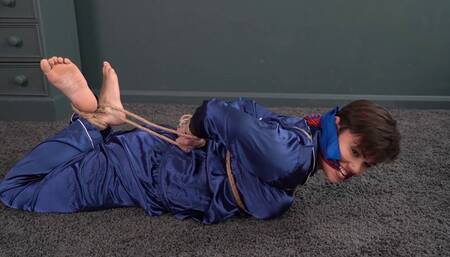 3033 Jesse in Satin Pyjamas Twice Tied