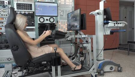 Anna Takes Her First Drive in the Simulator (MP4 - 1080p)