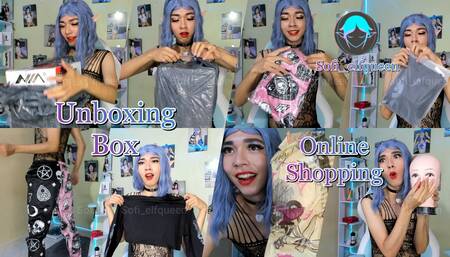 Unboxing box of my online shoppings