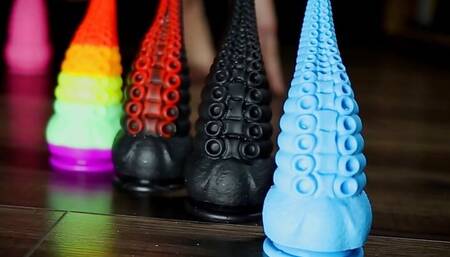 Blonde Milf Plays With Her Tentacle Dildo - Deeper Underground Toys