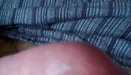 Wanking my thick cock