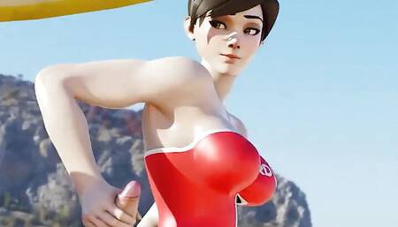 Beach Fun With Tracer