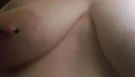 Playing with my boobs