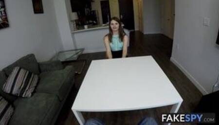 Good looking European babe gets plowed in the bed by a hunk