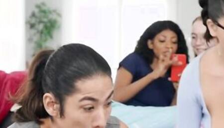 Sneaky Sleepover Cheat Video With David Lee, Laila Lust - Brazzers Official