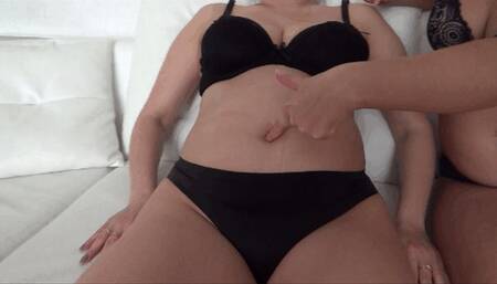 Lori inflated Victoria and Evelina huge bellies BL