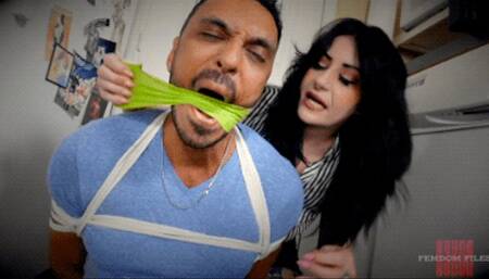 Castro Covington Inept Plumber Strung Up & Gagged HD 720p MP4